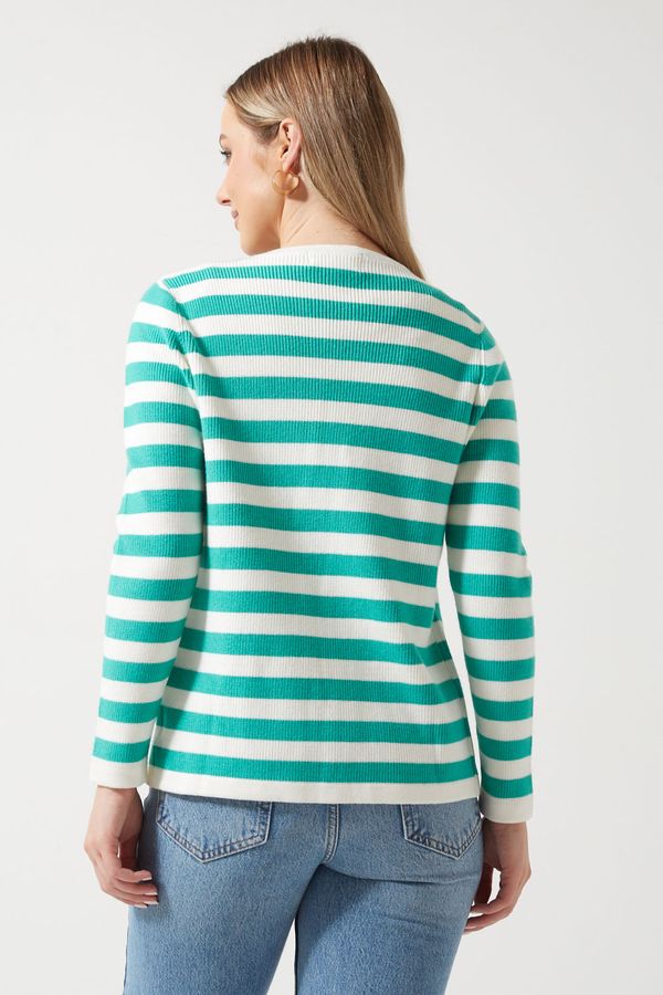 Green Stripe Knit